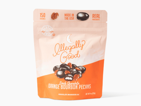 Orange Bourbon Pecans - Snacking Bag For Sale