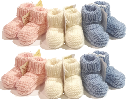 Hand Knitted NZ Merino Booties - Sold Out Online