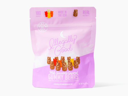 Chocolate Covered Gummy Bears - Snacking Bag Online now