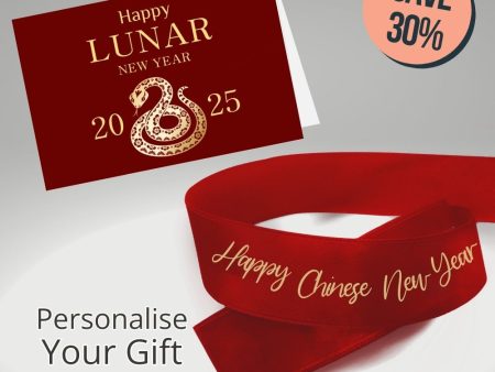 Customised CNY Red & Gold Ribbon Online Hot Sale