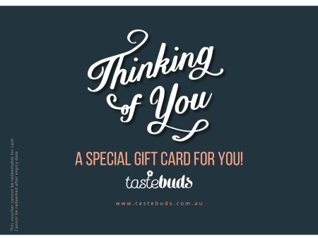 Tastebuds Thinking of You eGift Card Voucher Online now