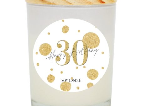 30th Birthday Soy Candle Sale