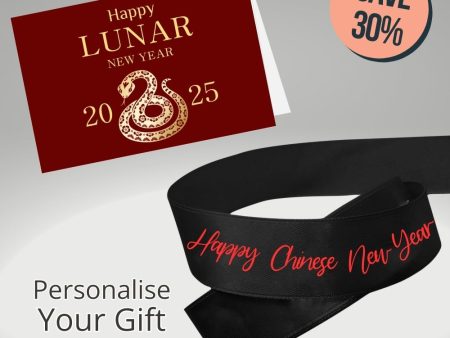 Chinese New year Black & Red Ribbon For Sale