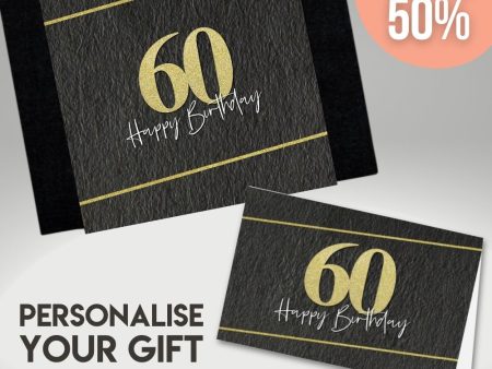 60th Happy Birthday Sleeve + Card For Sale