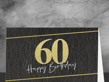 60th Birthday Greeting Card on Sale