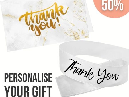 Thank you Ribbon + Card Bundle Online Hot Sale