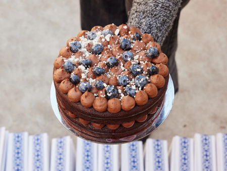 SWEET BELEM CHOCOLATE FLOURLESS CAKE, CHOCOLATE GANACHE & BLUEBERRIES - GF (SMALL SIZE) Online Sale