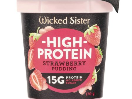 Wicked Sister High Protein Strawberry Pudding 170g Fashion