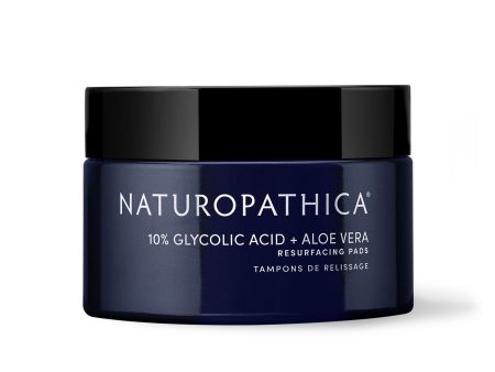 10% Glycolic Acid + Aloe Vera Resurfacing Pads by Naturopathica Online Sale