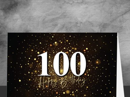 100th Birthday Greeting Card For Sale