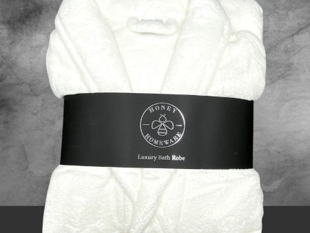 Honey Homeware Luxury White Bathrobe For Cheap