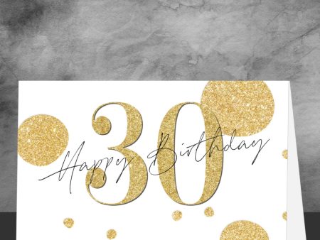 30th Birthday Greeting Card Online