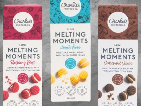 Charlie s Cookies Mini Melting Moments 50g For Discount