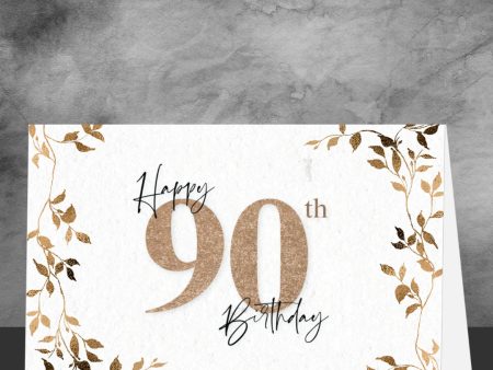 90th Birthday Greeting Card Sale