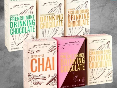 Grounded Pleasures Drinking Chocolate Varieties 50g For Cheap