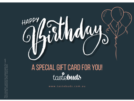 Tastebuds Birthday eGift Card Voucher For Cheap