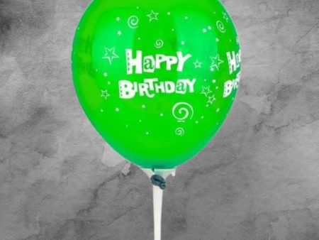 Green Happy Birthday Balloon Sale