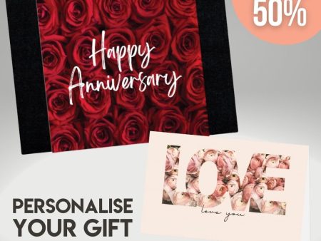 Happy Anniversary Sleeve + Love You Card Bundle Fashion