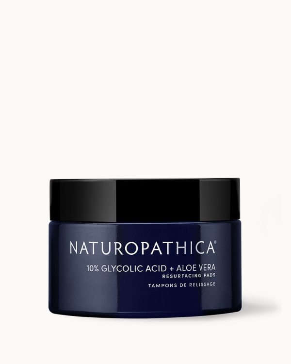 10% Glycolic Acid + Aloe Vera Resurfacing Pads by Naturopathica Online Sale