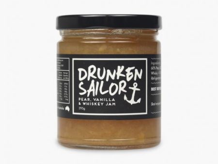 DRUNKEN SAILOR SMOKEY PEAR, VANILLA & WHISKY JAM 290G Online Hot Sale