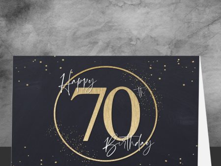 70th Birthday Greeting Card Sale