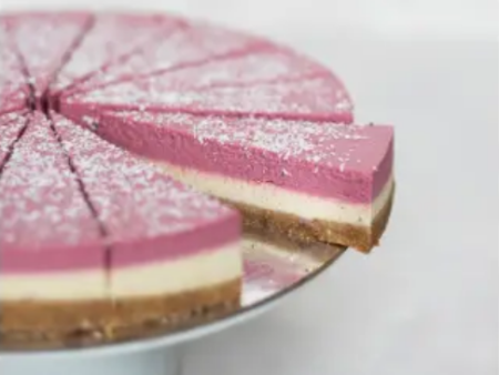 RAW PASSION STRAWBERRIES & CREAM VEGAN CAKE SLICED - (2 DAYS NOTICE REQUIRED) Online Hot Sale