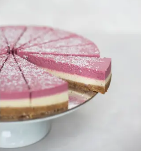 RAW PASSION STRAWBERRIES & CREAM VEGAN CAKE SLICED - (2 DAYS NOTICE REQUIRED) Online Hot Sale