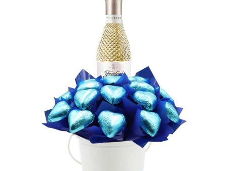 Bubbles Blue Chocolate Bouquet Discount