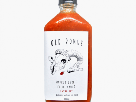 SMOKED GARLIC CHILLI (EXTRA HOT) SAUCE 200ML - OLD BONES CHILLI CO Discount