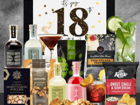 Happy 18th Delightful Cocktail Hamper Cheap