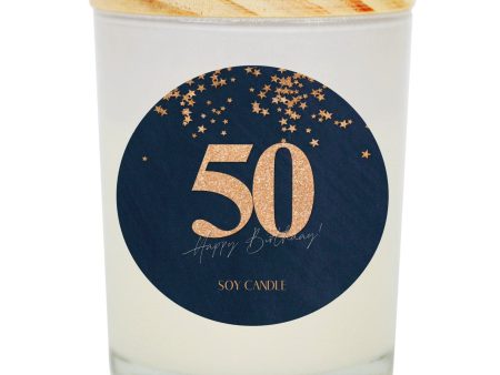 50th Birthday Soy Candle Online now