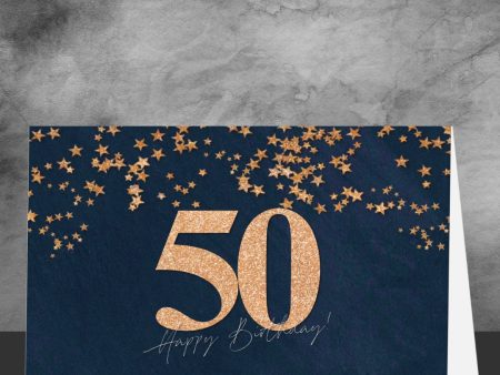 50th Birthday Greeting Card Online Sale