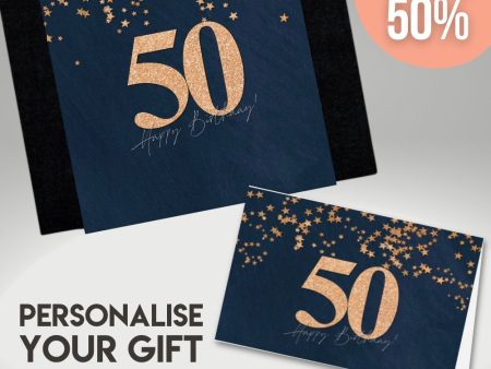 50th Happy Birthday Sleeve + Card Supply