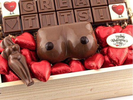 CHOCOGRAM 18+ GREAT TITS CHOCOLATE HAMPER For Discount