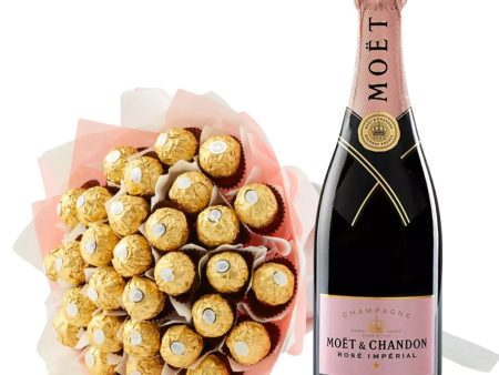 Moet Gold Indulgence Chocolate Bouquet Online Sale