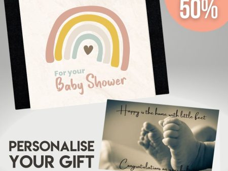 Baby Shower Rainbows Sleeve + Card Online