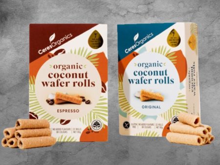 Ceres Organics Coconut Wafer Rolls 80g Online