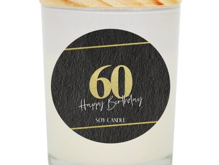 60th Birthday Soy Candle Cheap