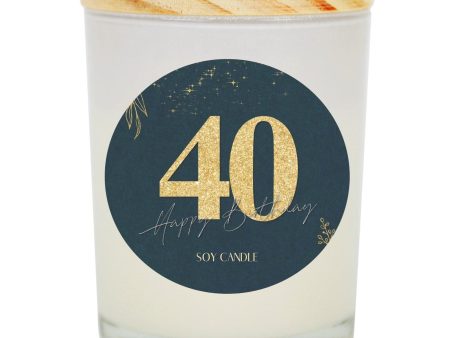 40th Birthday Soy Candle Supply