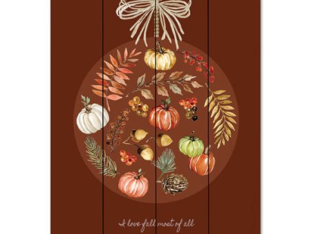 CIN3426PAL - I Love Fall Ornament - 12x16 Cheap