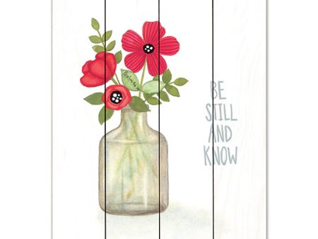 ALP2077PAL - Red Blossoms - Be Still - 12x16 For Discount