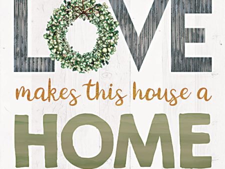 MAZ5854 - Love Makes This House a Home - 12x12 For Cheap